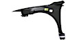 Front, Driver and Passenger Side Fenders, Without turn signal light hole, With spoiler holes, Without Turbo Models, For Models With Spoiler