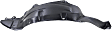 Front, Driver and Passenger Side, Rear Section, Fender Liner