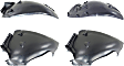 Front, Driver and Passenger Side, Front and Rear Section, Fender Liner