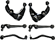 Front, Driver and Passenger Side, Upper and Lower Control Arms