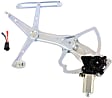Front, Driver and Passenger Side Window Regulators, Power, With Motor