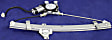 Front and Rear, Driver and Passenger Side Window Regulators, Power, With Motor