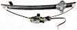 Front and Rear, Driver and Passenger Side Window Regulators, Power, With Motor
