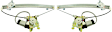 Front, Driver and Passenger Side Window Regulators, Power, With Motor