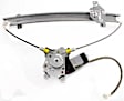 Front, Driver and Passenger Side Window Regulators, Power, With Motor