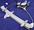 Front, Driver and Passenger Side Window Regulators, Power, With Motor