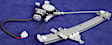 Front, Driver and Passenger Side Window Regulators, Power, With Motor
