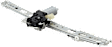 Front and Rear, Driver and Passenger Side Power Window Regulator, With Motor