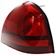 Driver and Passenger Side Halogen Tail Light, Without bulb(s), OE Replacement