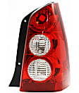 Driver and Passenger Side Halogen Tail Light, Without bulb(s), OE Replacement