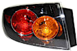 Driver Side, Inner And Outer Halogen Tail Light, With bulb(s), OE Replacement, Sedan