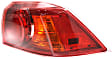 Driver and Passenger Side, Inner and Outer Tail Lights, with Bulbs, Halogen, Mounts on Luggage Lid
