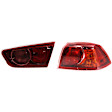 Passenger Side, Inner and Outer Halogen Tail Light, With bulb(s), OE Replacement