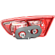 Driver Side, Inner And Outer Halogen Tail Light, With bulb(s), OE Replacement
