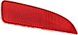 Rear, Driver and Passenger Side Bumper Reflector, CAPA Certified