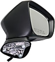 Driver and Passenger Side Mirror, Power Adjust, Heated, Manual Folding, Paintable, In-housing Signal Light, No Memory, No Puddle Light, No Auto-Dim, With Blind Spot Detection in Glass