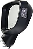 Driver and Passenger Side Mirror, Power Adjust, Heated, Manual Folding, Paintable, In-housing Signal Light, No Memory, No Puddle Light, No Auto-Dim, With Blind Spot Detection in Glass