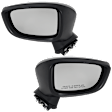 Driver and Passenger Side Mirror, Power Adjust, Non-Heated, Manual Folding, Paintable, No Signal Light, No Memory, No Puddle Light, No Auto-Dim, No Blind Spot Feature