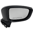 Driver and Passenger Side Mirror, Power Adjust, Non-Heated, Manual Folding, Paintable, No Signal Light, No Memory, No Puddle Light, No Auto-Dim, No Blind Spot Feature