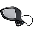 Driver and Passenger Side Mirror, Power Adjust, Heated, Manual Folding, Paintable, In-housing Signal Light, No Memory, No Puddle Light, No Auto-Dim, With Blind Spot Detection in Glass