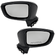 Driver and Passenger Side Mirrors, Power Adjust, Manual Folding, Non-Heated, Paintable, In-housing Signal Light, No Memory, Puddle Light, Auto-Dimming, and Blind Spot Feature, Mexico Built Vehicle