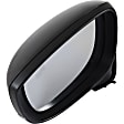 Driver and Passenger Side Mirror, Power Adjust, Heated, Manual Folding, Paintable, In-housing Signal Light, No Memory, No Puddle Light, No Auto-Dim, With Blind Spot Detection in Glass