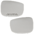 Driver Side and Passenger Side Mirror Glass, Heated, No Blind Spot Detection