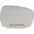 Driver Side and Passenger Side Mirror Glass, Heated, No Blind Spot Detection