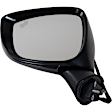 Driver and Passenger Side Mirror, Power Adjust, Non-Heated, Manual Folding, Paintable, In-housing Signal Light, No Memory, No Puddle Light, No Auto-Dim, With Blind Spot Detection in Glass