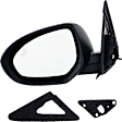 Driver and Passenger Side Mirror, Power Adjust, Non-Heated, Manual Folding, Paintable, No Signal Light, No Memory, No Puddle Light, No Auto-Dim, No Blind Spot Feature