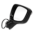 Driver and Passenger Side Mirror, Power Adjust, Heated, Manual Folding, Paintable, In-housing Signal Light, No Memory, No Puddle Light, No Auto-Dim, No Blind Spot Feature
