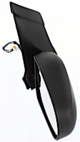 Driver and Passenger Side Mirrors, Power Adjust, Manual Folding, Heated, Textured Black, No Signal Light, No Memory, No Puddle Light, No Auto-Dimming, No Blind Spot Feature