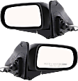 Driver and Passenger Side Mirrors, Power Adjust, Manual Folding, Non-Heated, Textured Black, No Signal Light, No Memory, No Puddle Light, No Auto-Dimming, No Blind Spot Feature