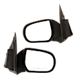 Driver and Passenger Side Mirrors, Manual Adjust, Manual Folding, Non-Heated, Textured Black, No Signal Light, No Memory, No Puddle Light, No Auto-Dimming