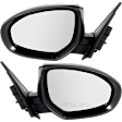 2010-2013 Mazda 3 - Driver and Passenger Side Mirrors, Power, Manual Folding, Non-Heated, Paintable, No Signal Light, No Memory, No Puddle Light, No Auto-Dimming, No Blind Spot Feature