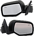 Driver and Passenger Side Mirror, Power Adjust, Heated, Manual Folding, Paintable, No Signal Light, No Memory, No Puddle Light, No Auto-Dim, No Blind Spot Feature