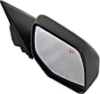 Driver and Passenger Side Mirror, Power Adjust, Heated, Manual Folding, Paintable, No Signal Light, No Memory, No Puddle Light, No Auto-Dim, No Blind Spot Feature