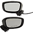 Driver and Passenger Side Mirrors, Power Adjust, Manual Folding, Heated, Paintable, In-housing Signal Light, No Memory, Puddle Light, Auto-Dimming, and Blind Spot Feature, For Models Without SVC