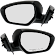 Driver and Passenger Side Mirrors, Power, Heated, Manual Folding, Paintable, In-housing Signal Light, No Memory, No Puddle Light, No Auto-Dimming, No Blind Spot Feature