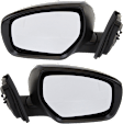 Driver and Passenger Side Mirror, Power Adjust, Heated, Manual Folding, Paintable, In-housing Signal Light, No Memory, No Puddle Light, No Auto-Dimming, No Blind Spot Feature