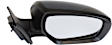 Driver and Passenger Side Mirror, Power Adjust, Heated, Manual Folding, Paintable, In-housing Signal Light, No Memory, No Puddle Light, No Auto-Dimming, No Blind Spot Feature
