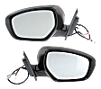 Driver and Passenger Side Mirrors, Power, Manual Folding, Heated, Paintable, In-housing Signal Light, With memory, No Puddle Light, No Auto-Dimming, No Blind Spot Feature