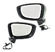 Driver and Passenger Side Mirrors, Power, Manual Folding, Non-Heated, Paintable, In-housing Signal Light, No Memory, No Puddle Light, No Auto-Dimming, No Blind Spot Feature