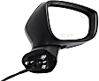 Driver and Passenger Side Mirror, Power Adjust, Non-Heated, Manual Folding, Paintable, In-housing Signal Light, No Memory, No Puddle Light, No Auto-Dimming, With Blind Spot Detection in Glass