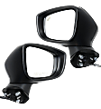 Driver and Passenger Side Mirror, Power Adjust, Heated, Manual Folding, Paintable, In-housing Signal Light, No Memory, No Puddle Light, No Auto-Dimming, With Blind Spot Detection in Glass