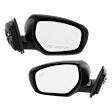 Driver and Passenger Side Mirror, Power Adjust, Heated, Manual Folding, Paintable, In-housing Signal Light, No Memory, No Puddle Light, No Auto-Dim, With Blind Spot Detection in Glass