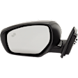 Driver and Passenger Side Mirror, Power Adjust, Heated, Manual Folding, Paintable, In-housing Signal Light, No Memory, No Puddle Light, No Auto-Dim, With Blind Spot Detection in Glass