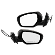 Driver and Passenger Side Mirrors, Power Adjust, Manual Folding, Heated, Paintable, In-housing Signal Light, With memory, No Puddle Light, No Auto-Dimming, With Blind Spot Detection in Glass