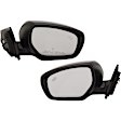 Driver and Passenger Side Mirror, Power Adjust, Heated, Manual Folding, Paintable, In-housing Signal Light, No Memory, No Puddle Light, No Auto-Dim, With Blind Spot Detection in Glass