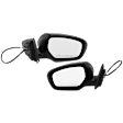 Driver and Passenger Side Mirrors, Power Adjust, Manual Folding, Heated, Paintable, In-housing Signal Light, With memory, No Puddle Light, No Auto-Dimming, With Blind Spot Detection in Glass